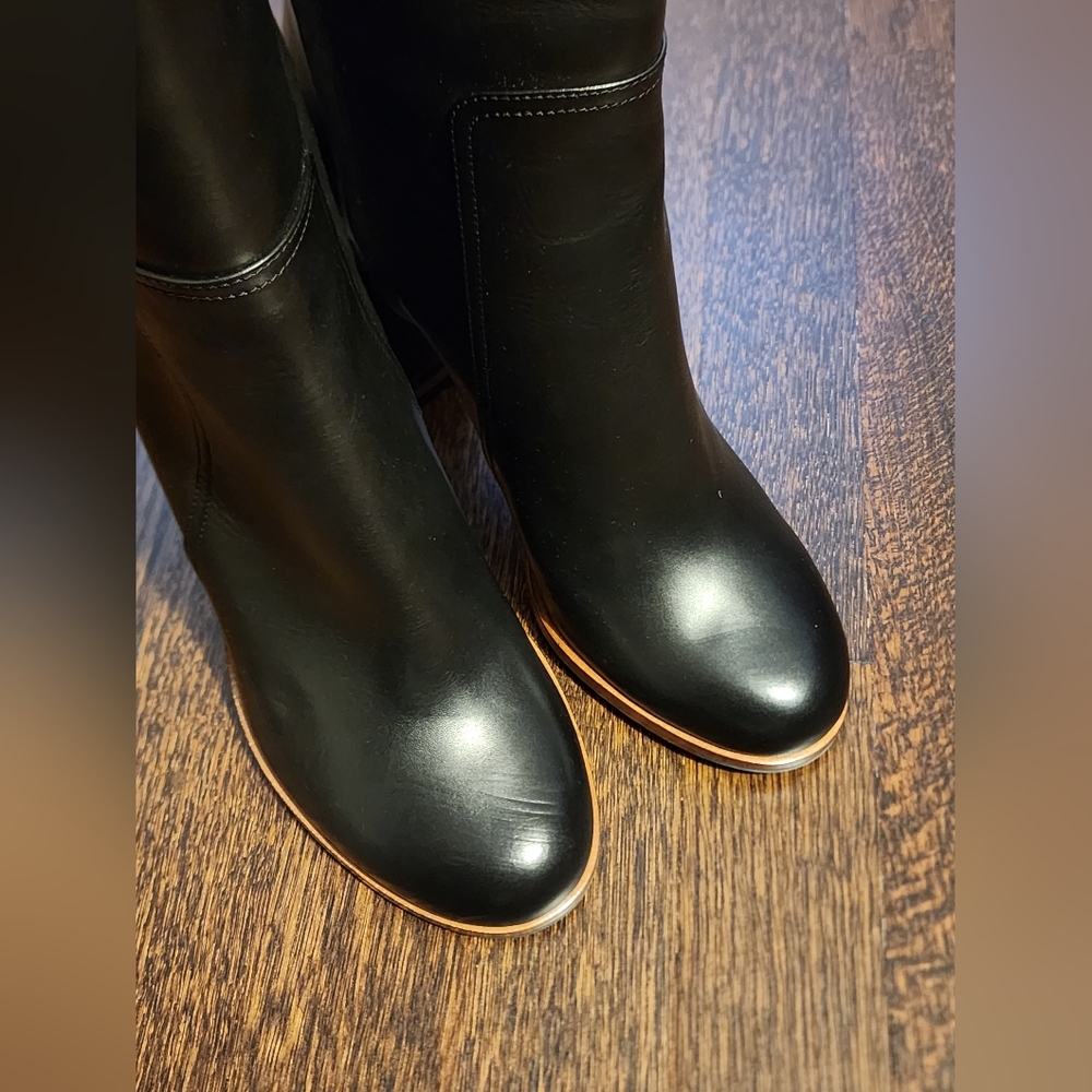 $1550 Brand New 100% Auth Fendi Over the Knee Black Leather Boots Sz 39 9 - Picture 13 of 13